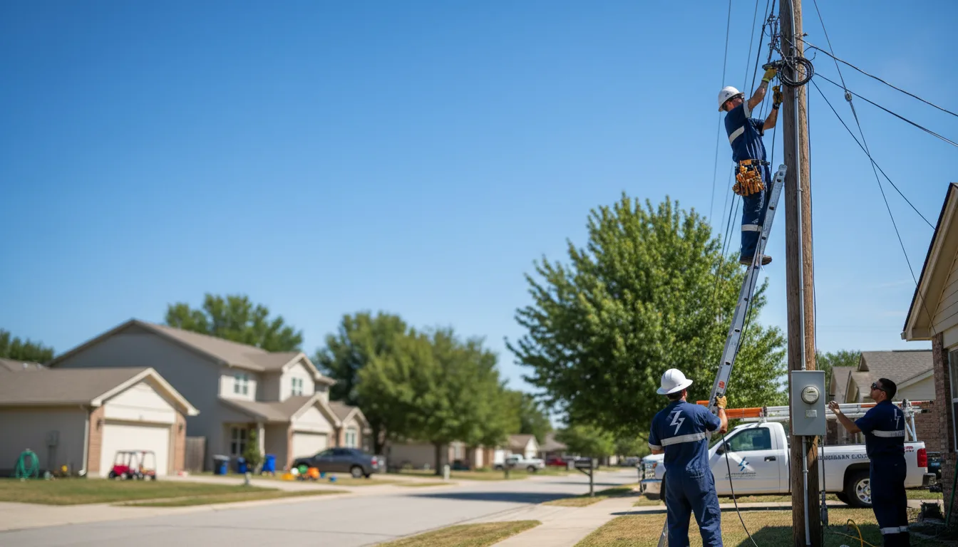 Residential electrician providing installation services in Broadbent, OR